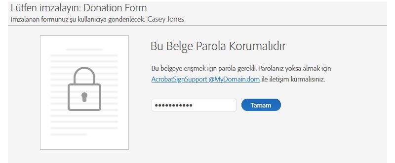 Web formunda kimlik doğrulama