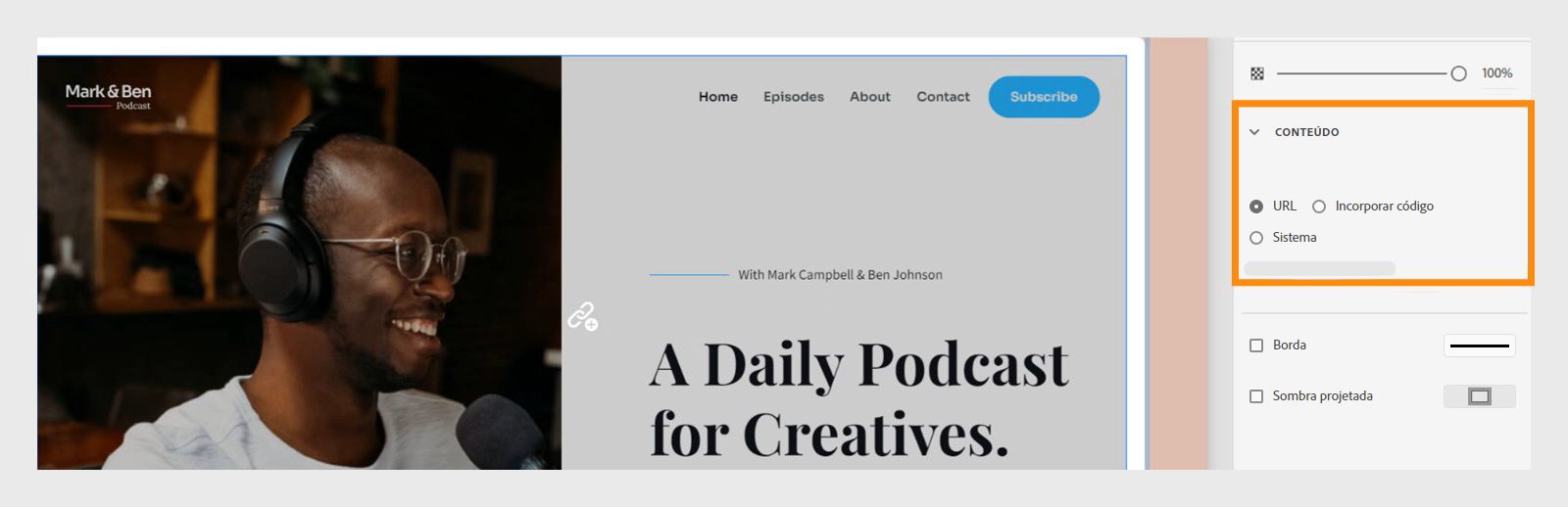 Fonte de objeto da Web