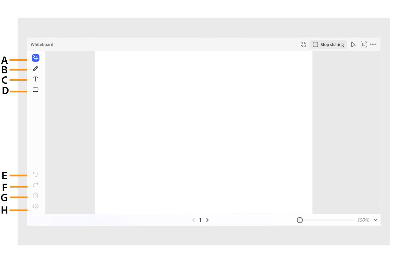 Whiteboard drawing tools
