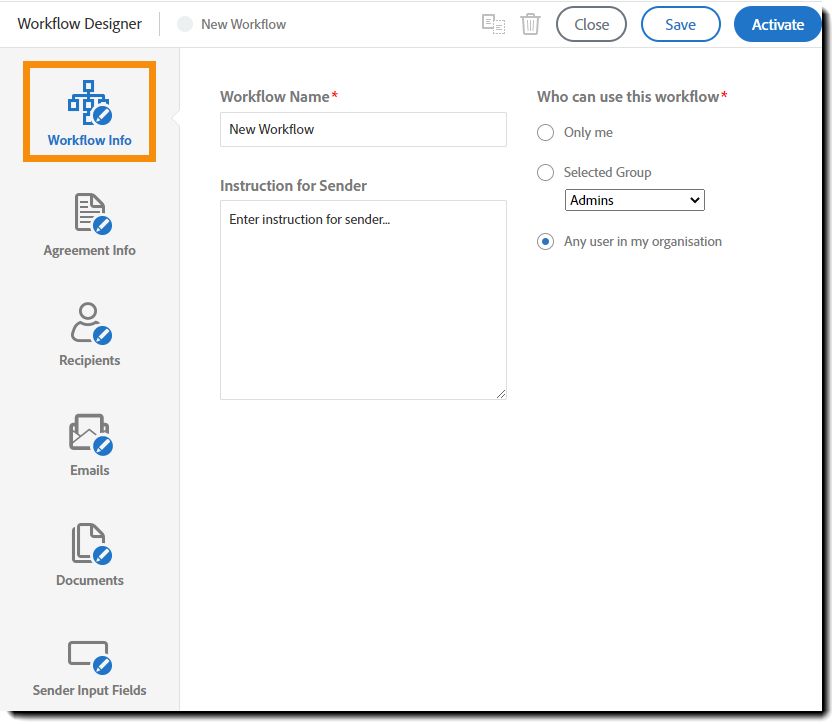 Workflow-oplysninger