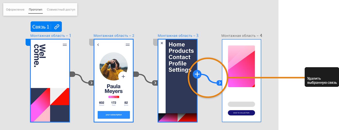 Удаление монтажной области из потока