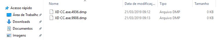 Encontre o arquivo .dmp de relatório de erro
