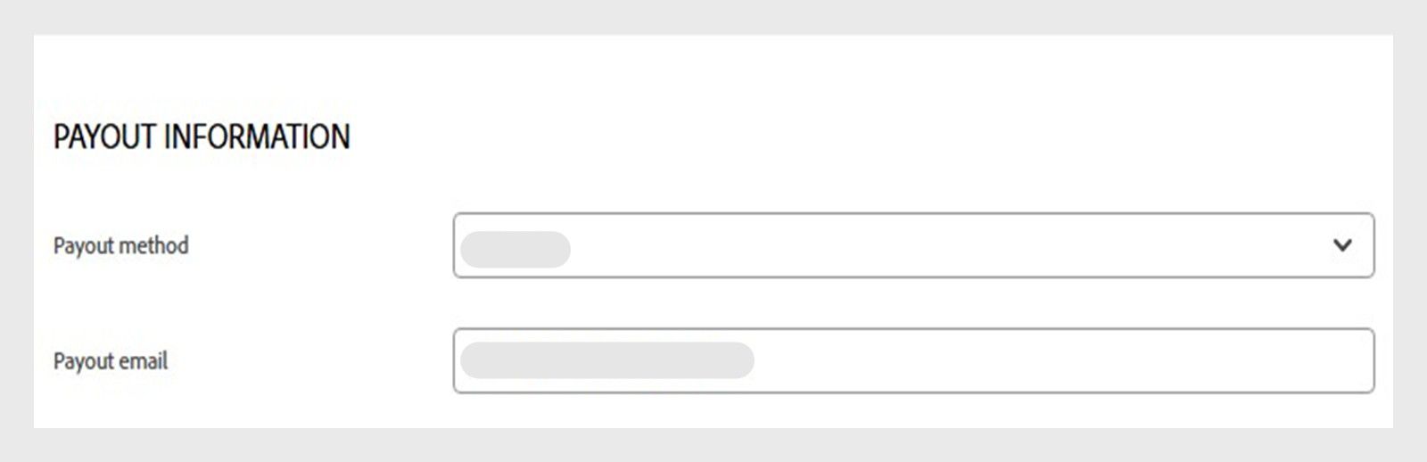 Puoi impostare le informazioni di pagamento, come metodo di pagamento ed e-mail associata, in questa pagina.
