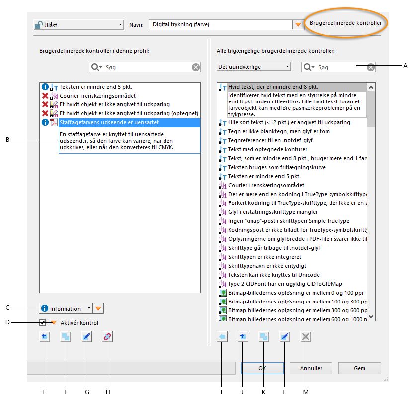 Brugerdefinerede kontroller