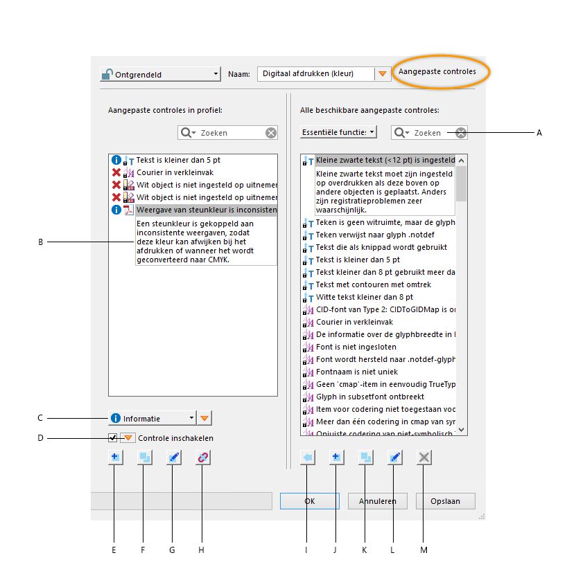 Aangepaste controles
