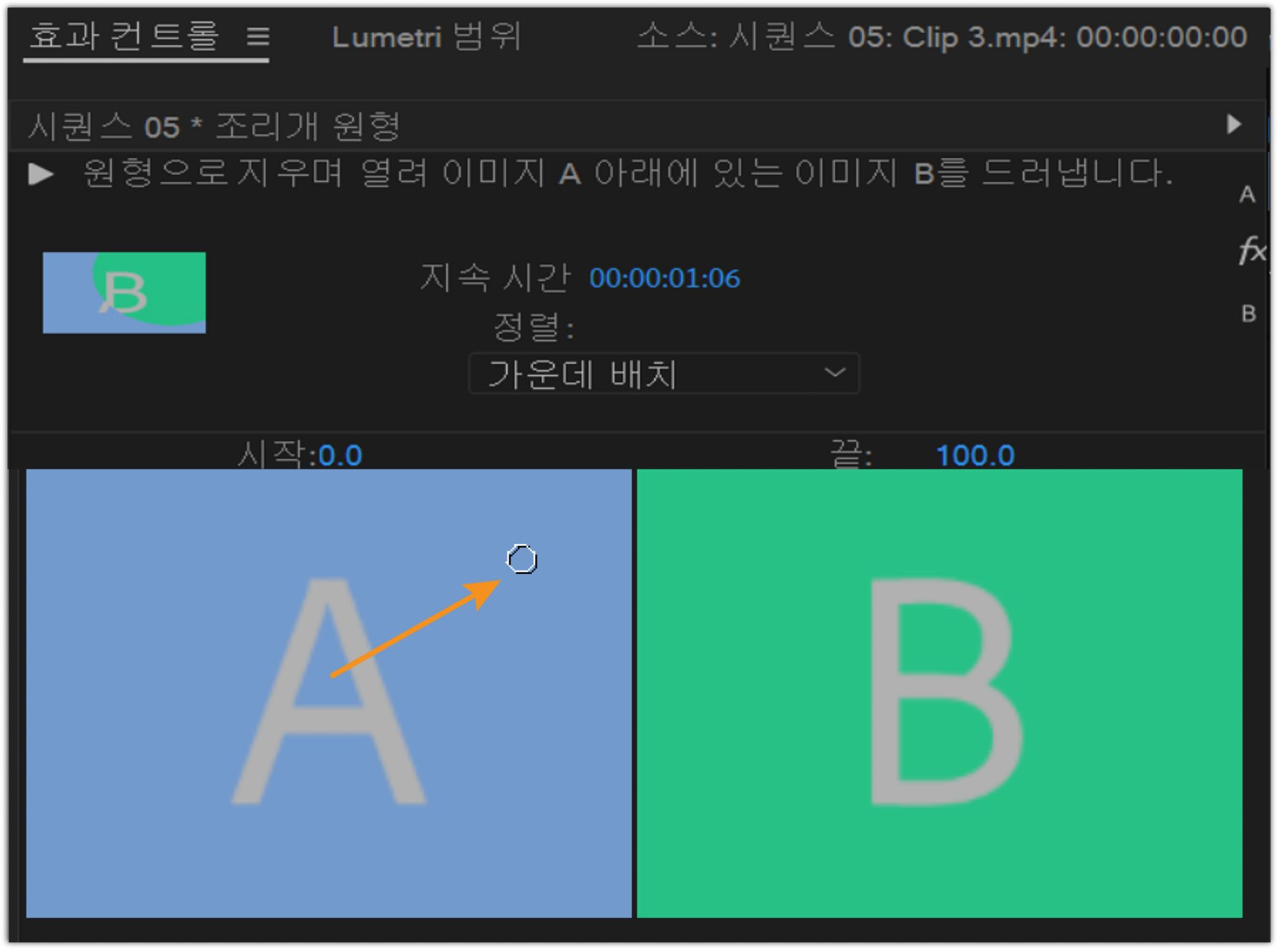 재배치된 중심점