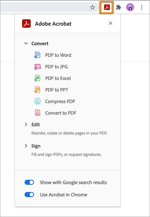 Možnosti za ustvarjanje PDF-jev