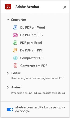 Extensão Acrobat para Chrome