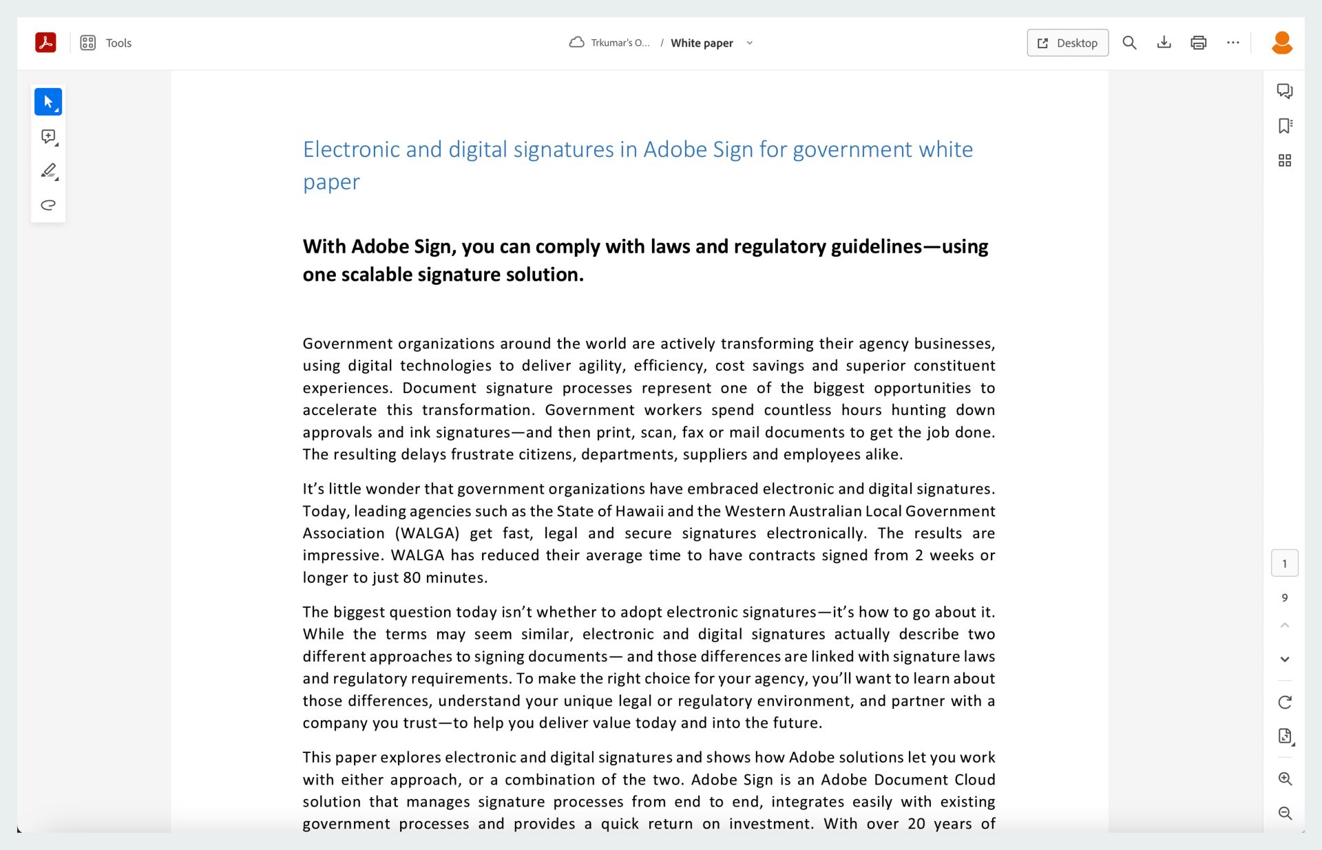 PDF-visningsprogram för Adobe Acrobat