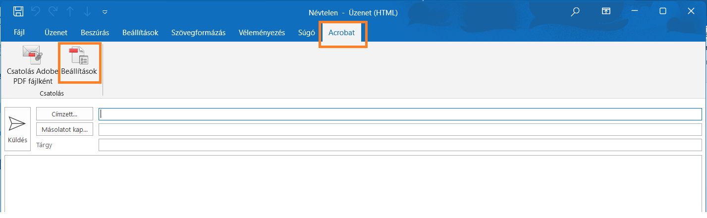 Az Adobe Document Cloud beállításai