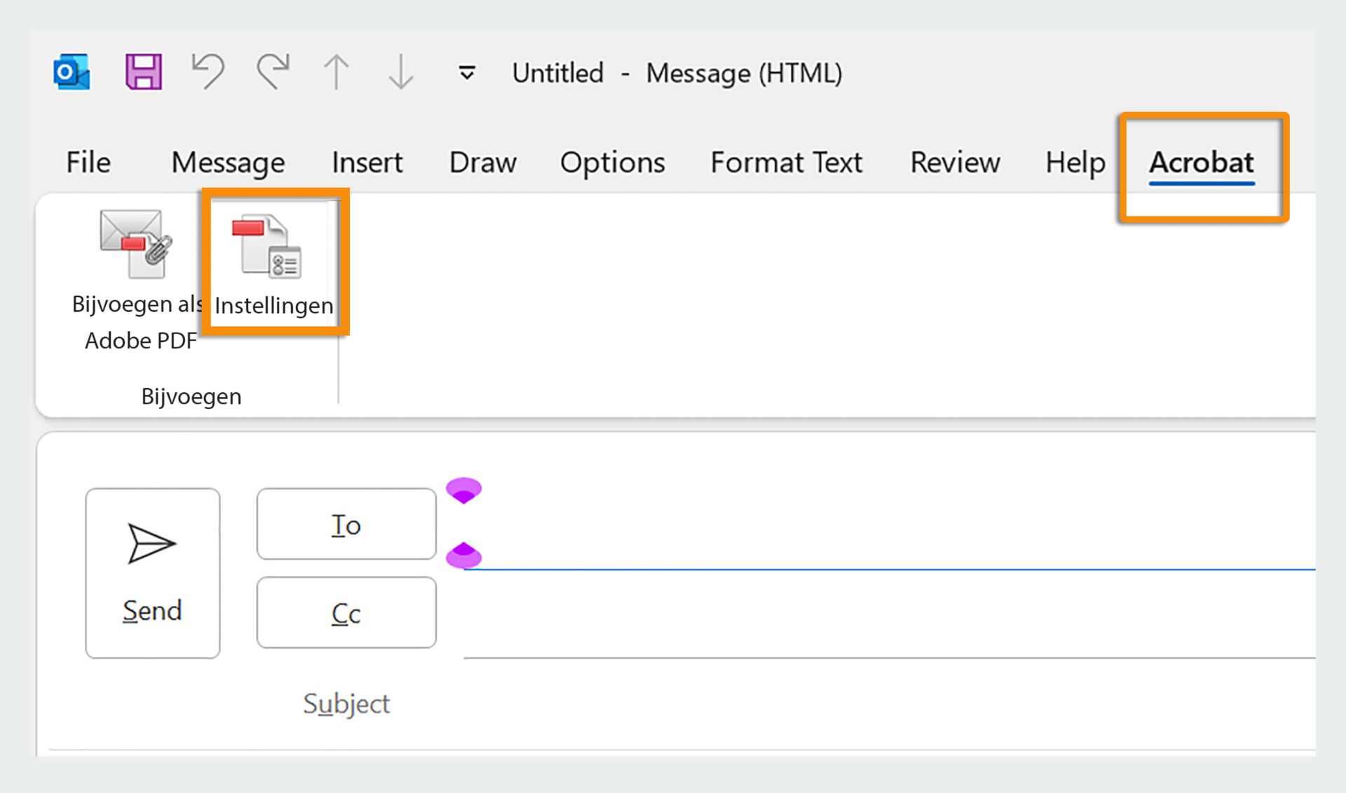 Adobe Document Cloud-instellingen