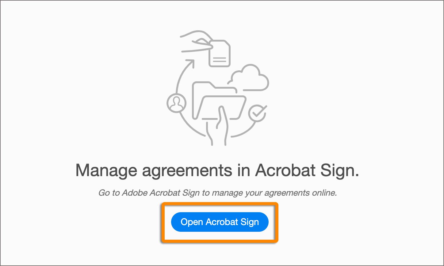 إعادة تسمية Acrobat Sign