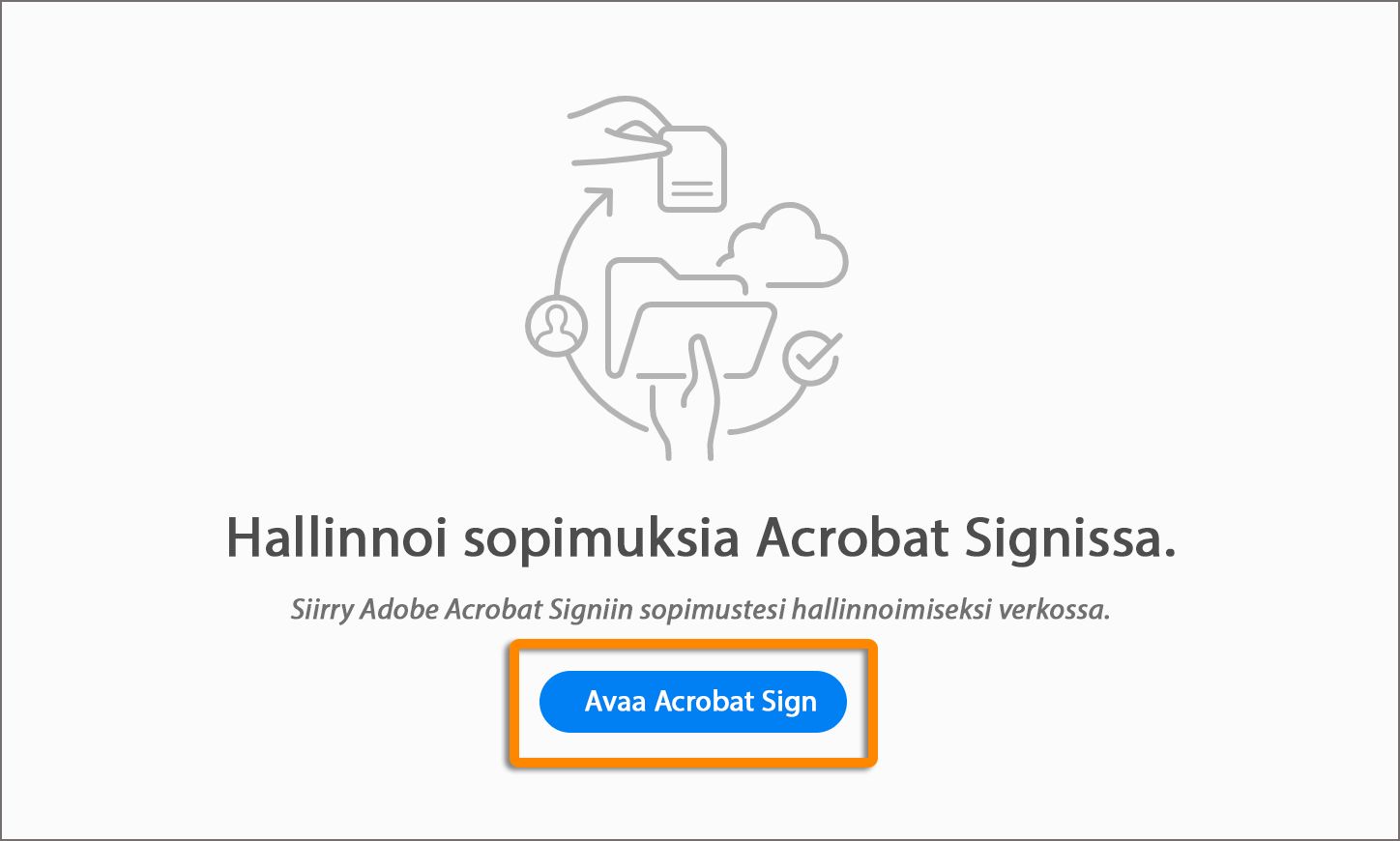 Acrobat Signin uudelleenbrändäys