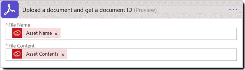 Handling: Upload et dokument, og få et dokument-id