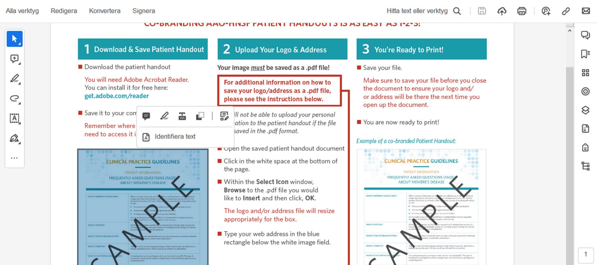 Åtgärder vid bildval