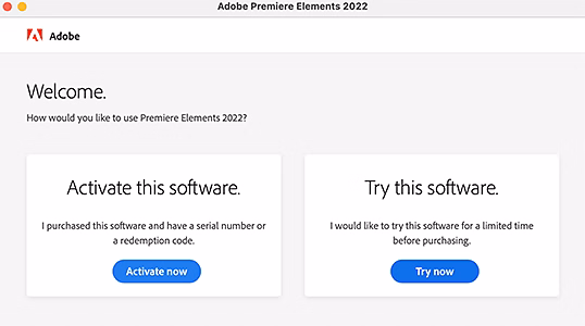Adobe Premiere Elements のダウンロードとインストール Adobe Premiere Elements のダウンロードとインストール