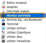 Monitor activitate