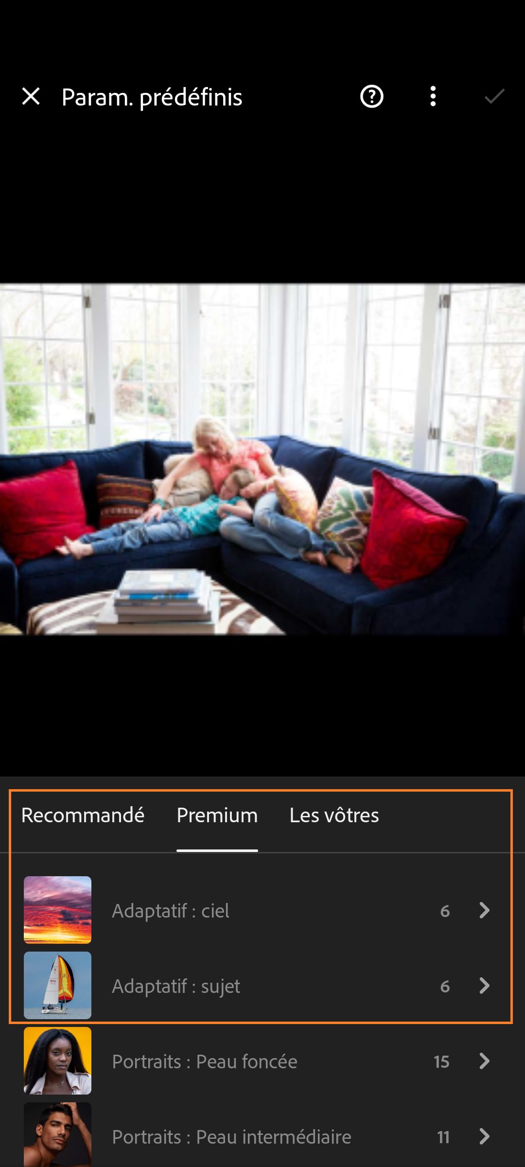paramètres-prédéfinis-adaptatifs
