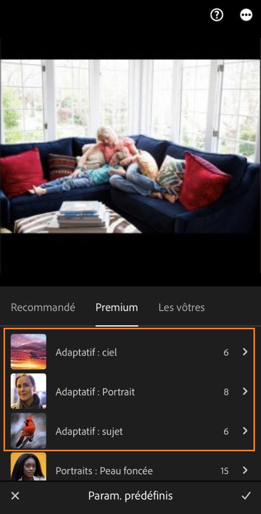 paramètres-prédéfinis-adaptatifs