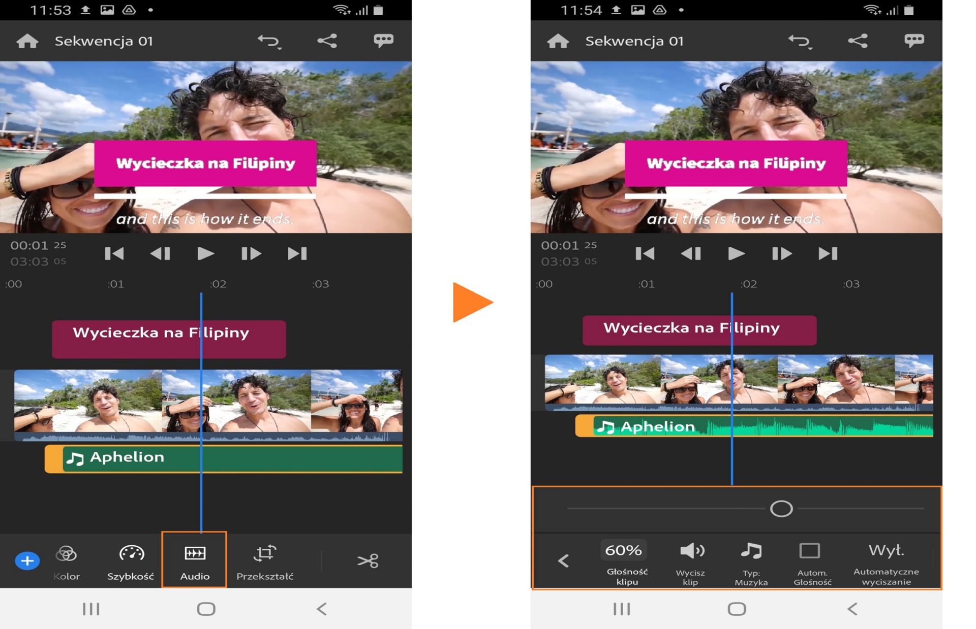 Dodawanie i edytowanie dźwięku