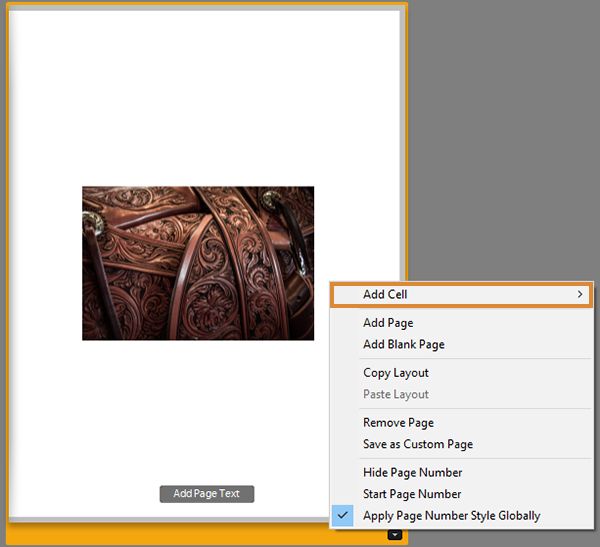 Add a new cell to a book page