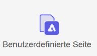 Änderung des Symbols für „Benutzerdefinierte Seite hinzufügen“