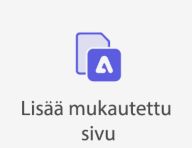 Lisää mukautettu sivu -kuvakkeen muutos