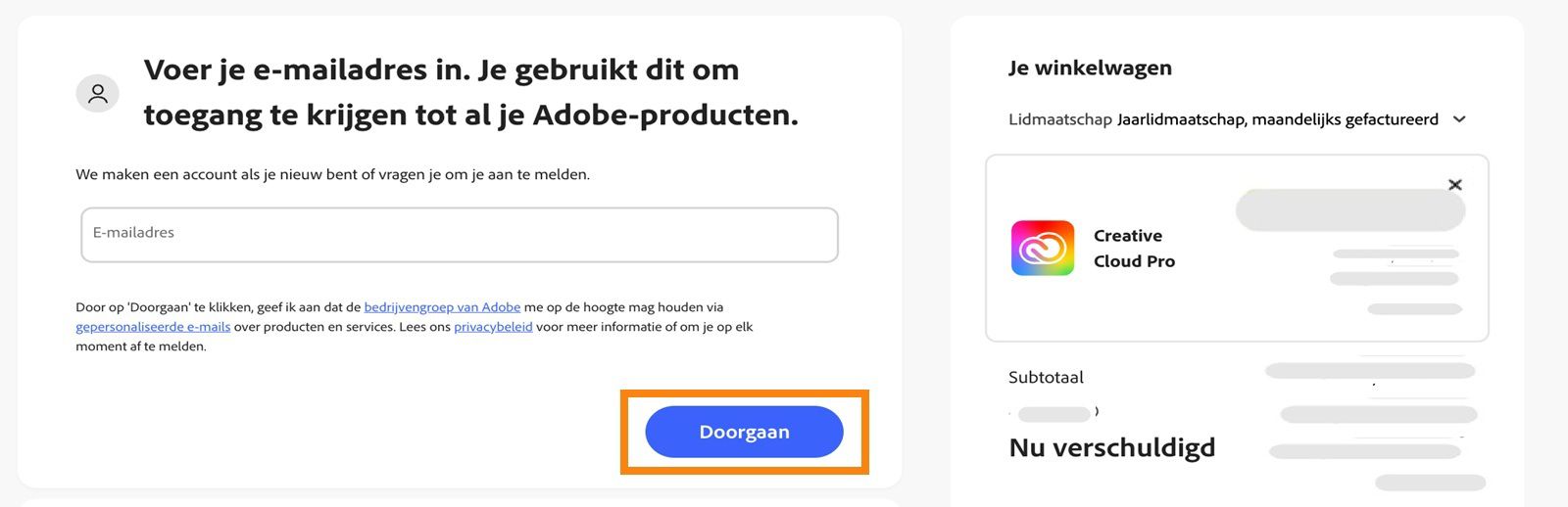 Facturerings- en betalingsgegevens bewerken
