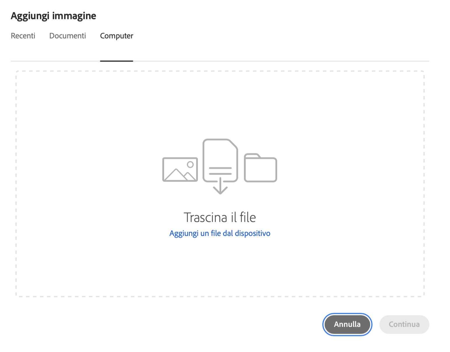 Scegli immagine