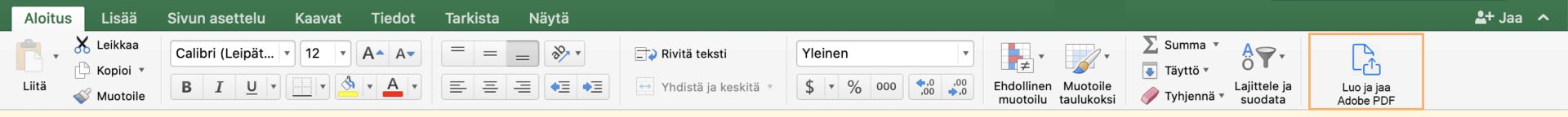Luo ja jaa Adoben PDF
