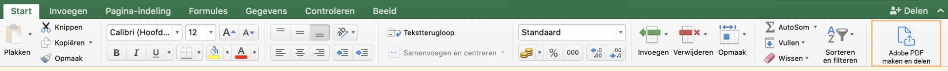 Adobe PDF maken en delen