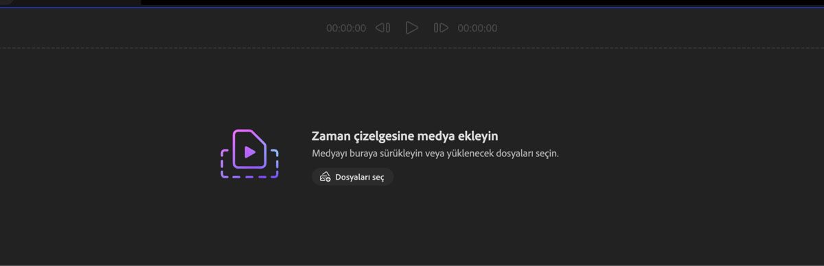 Medyanızı ekleyin bölümü açıktır; medyayı sürükleyip bırakabilir veya yerel cihazdan dosya yüklemek için Dosya seç seçeneğini kullanabilirsiniz.