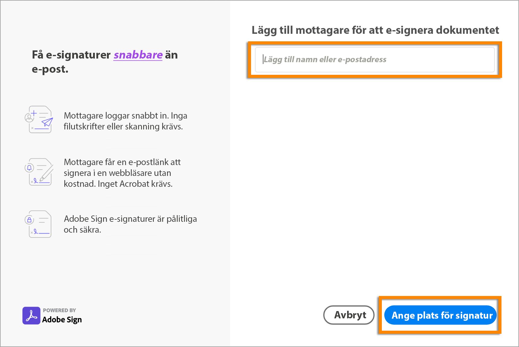 Lägg till signerare