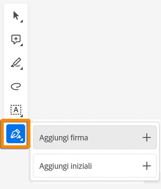 Aggiungere la firma o le iniziali al modulo