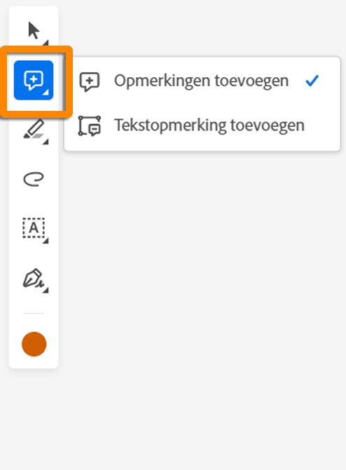 Opmerking, tekstopmerking toevoegen