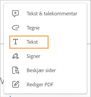 legg-til-tekst-meny-tom