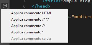 Aggiunta di commenti