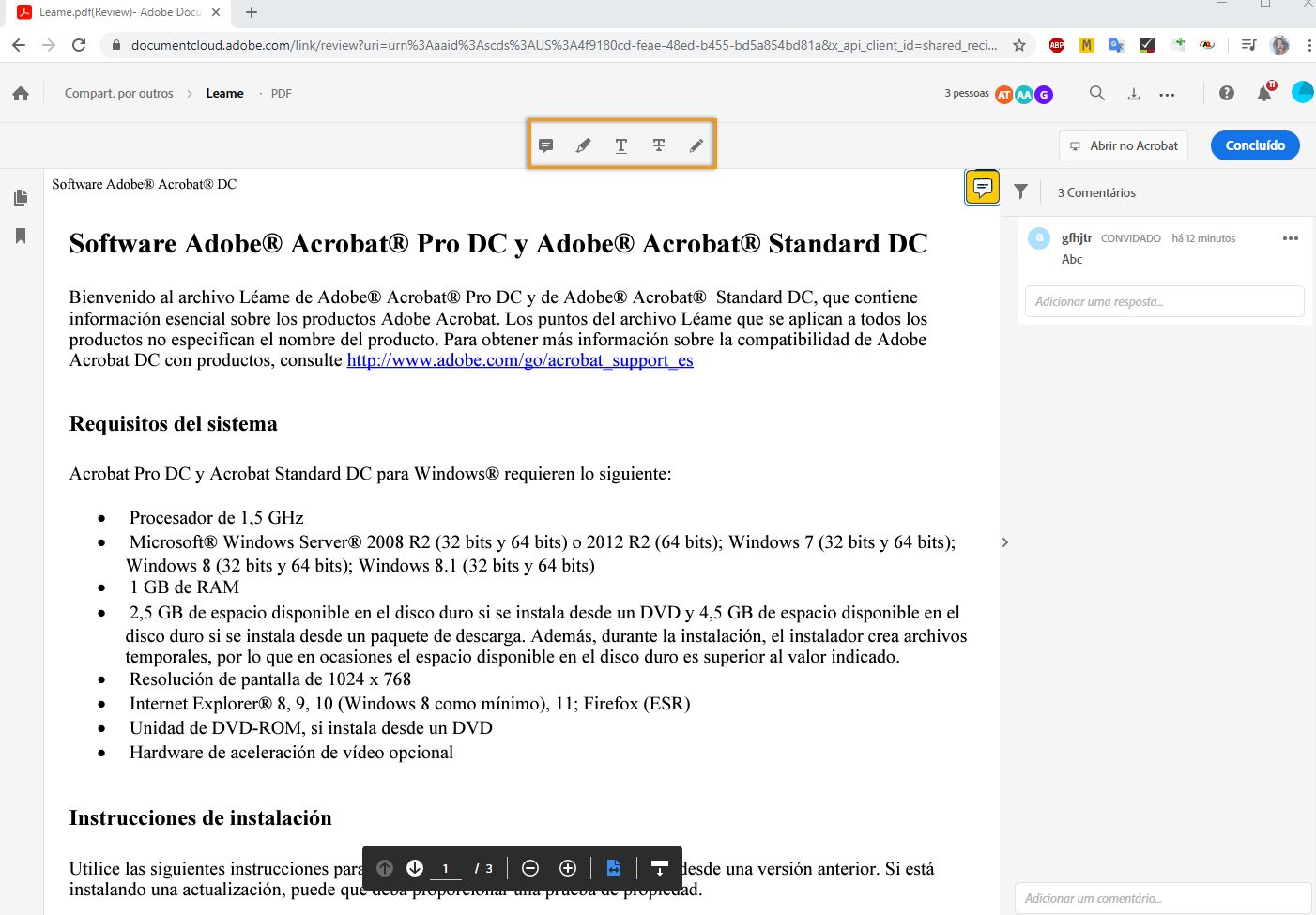 Adicionar comentários