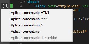 Adición de comentarios