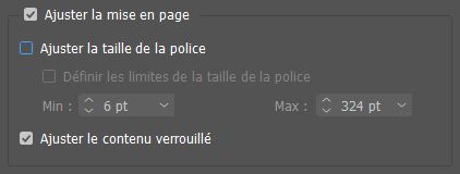 Ajuster la mise en page