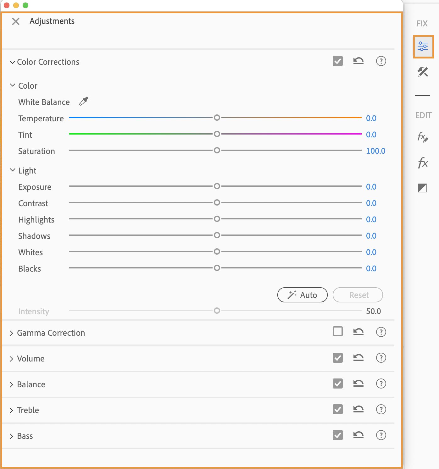 adjustment layers