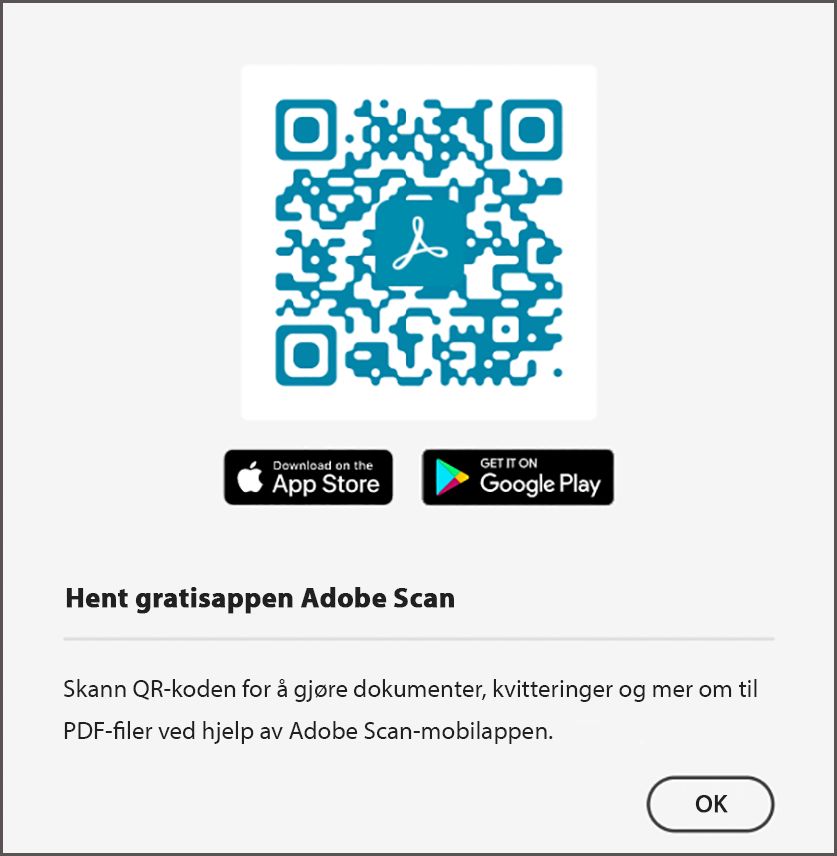 Adobe Scan-mobilappen
