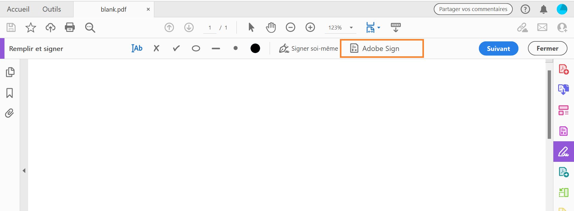 Demander des signatures