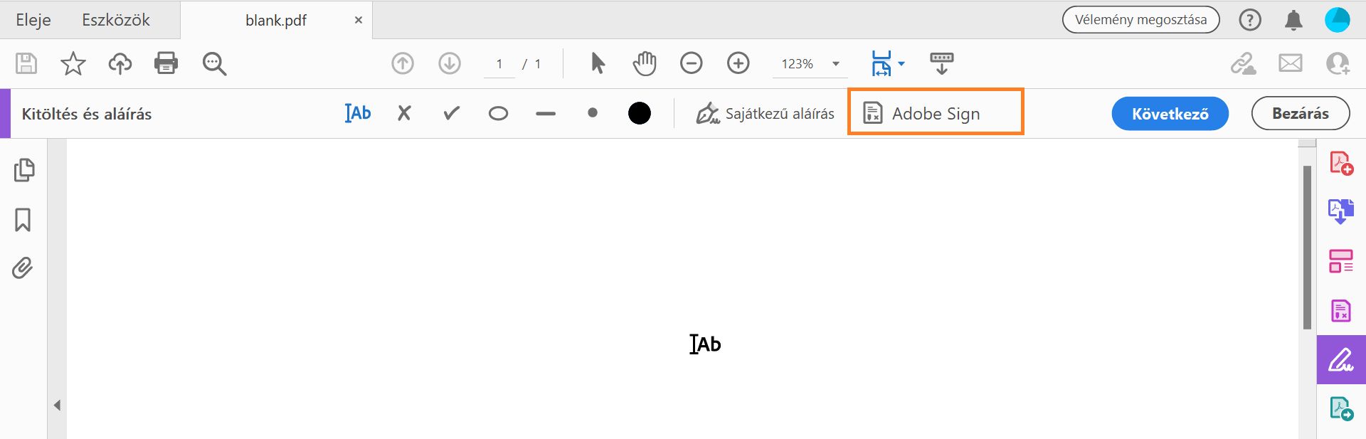 Aláírások kérése