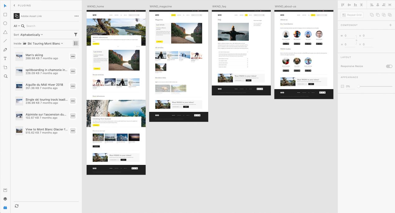 Adobe Asset Link pour Adobe XD