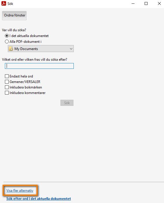 Advanced Search‏ > More Options