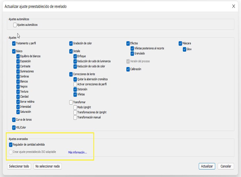 Regulador Cantidad de ayuda
