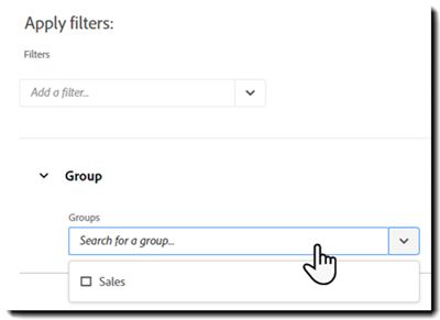Subfilters voor objecten