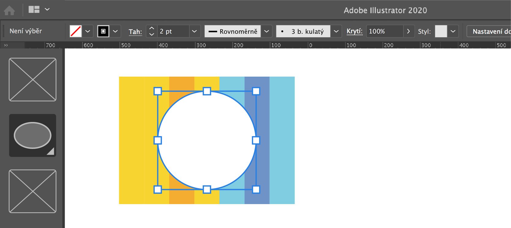 Vytvoření kruhu uprostřed