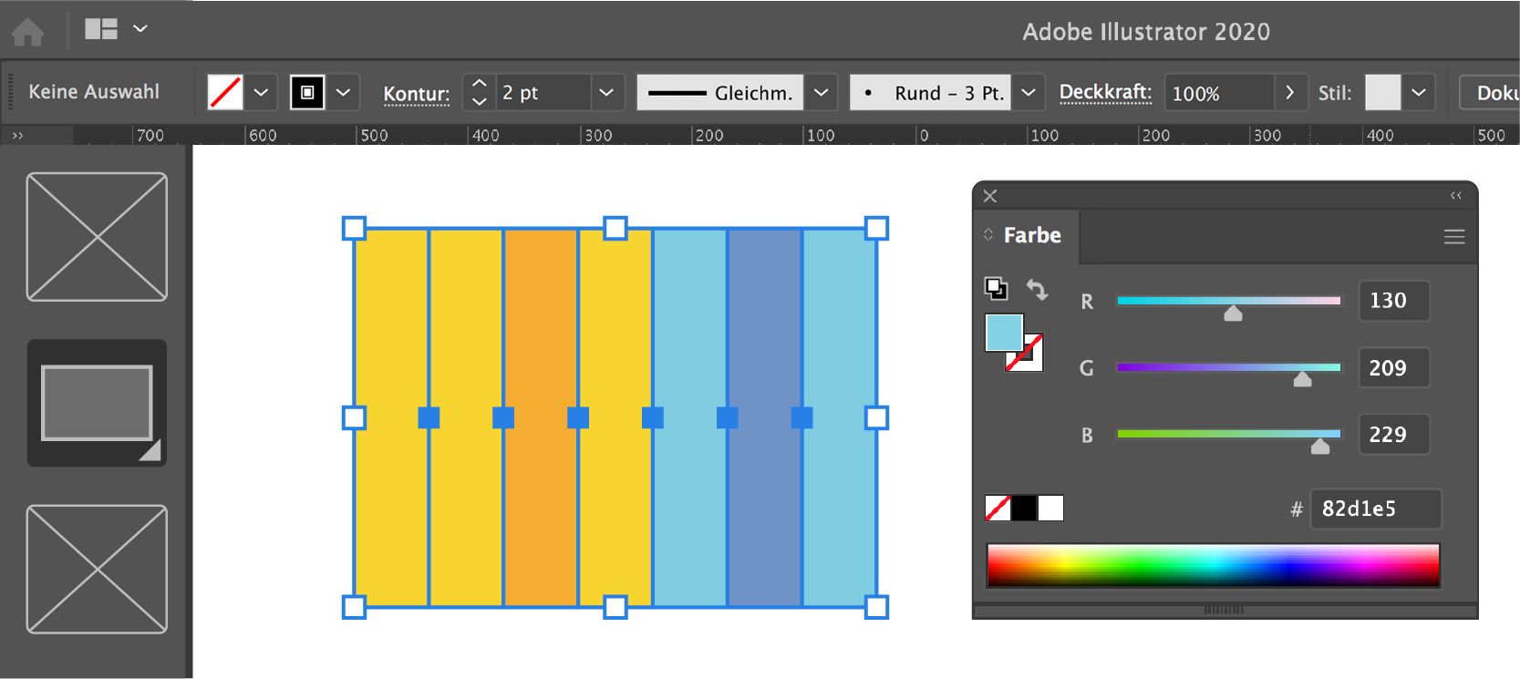 Farbige Rechtecke zeichnen